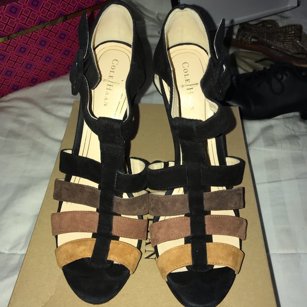 Cole Haan velvet Heels Worn once